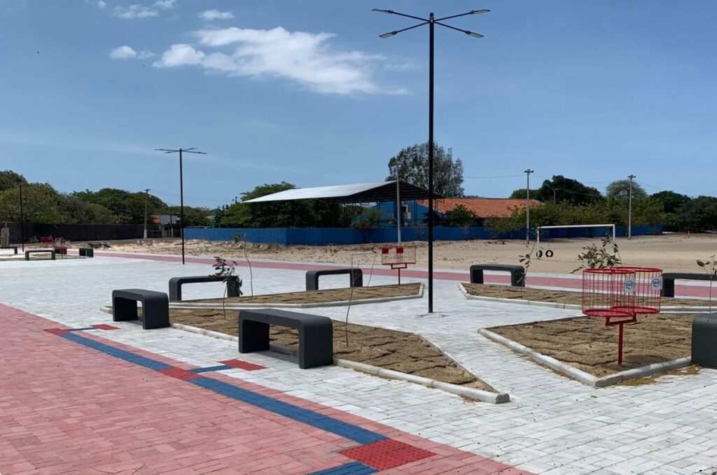 Parnaíba ganha nova quadra poliesportiva e praça construídas pelo OPA