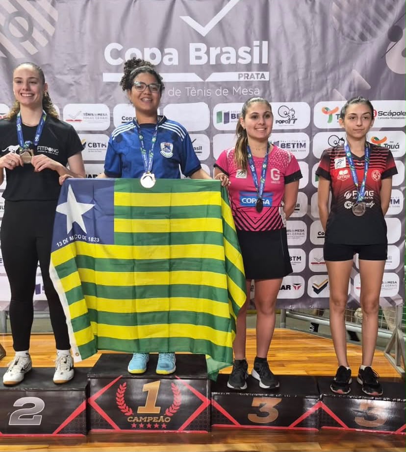 Superação no esporte: após transtorno em voo, piauiense conquista ouro e prata no tênis de mesa